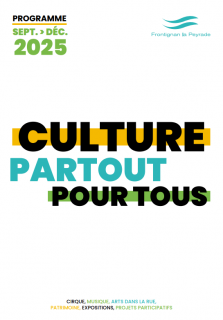 Programme Culture septembre à décembre | Ville de Frontignan