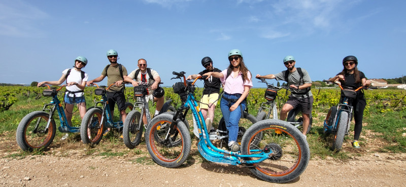 balade trottinette à frontignan dans les vignes balade trottinette à frontignan dans les vignes