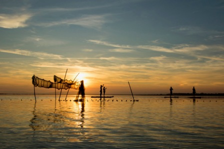 Balade en Paddle au coucher de soleil