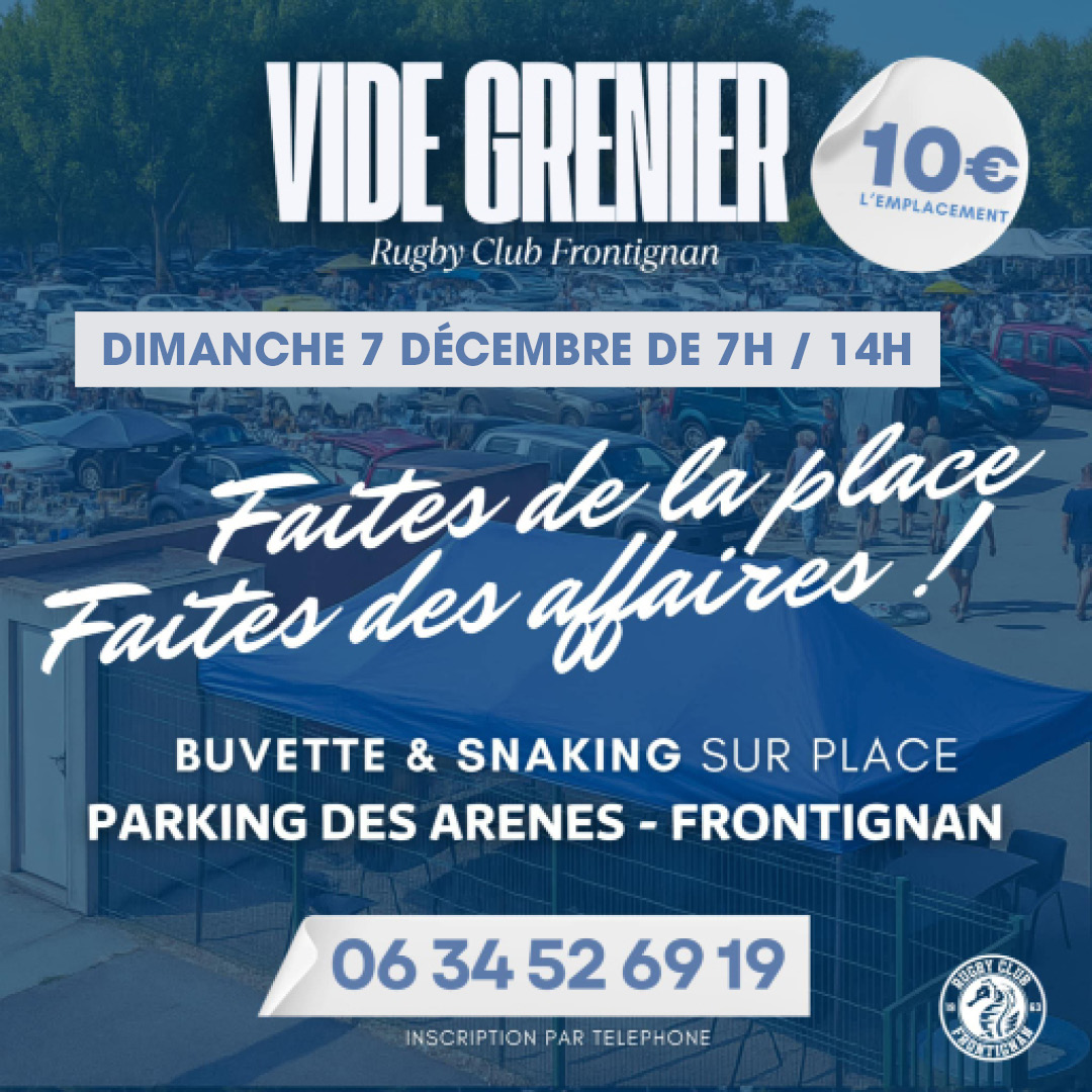 VIDE GRENIER DU RUGBY CLUB FRONTIGNAN
